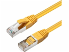 MicroConnect CAT6A S/FTP 0,5m Žlutá LSZH