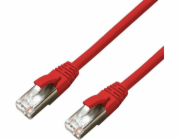 MicroConnect CAT6A S/FTP 0,5m červená LSZH