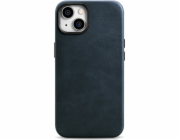 iCarer iCarer iCarer Oil Wax Premium Leather Case iPhone 14 Plus Magnetic Leather Case with MagSafe Dark Blue (WMI14220703-BU)