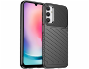 Pouzdro Hurtel Thunder Case pro Samsung Galaxy A24 4G silikonový obrněný kryt černý