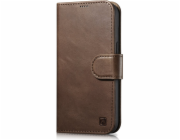 iCarer iCarer iCarer Oil Wax Wallet Case 2v1 Case iPhone 14 Pro Max Leather Flip Cover Anti-RFID Brown (WMI14220724-BN)