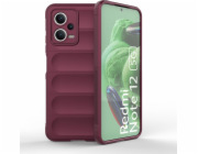 Pouzdro Hurtel Magic Shield pro Xiaomi Redmi Note 12 5G / Poco X5 5G Flexible Armored Cover Burgundy