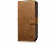 iCarer iCarer iCarer Oil Wax Wallet Case 2v1 Case iPhone 14 Pro Max Leather Flip Cover Anti-RFID Brown (WMI14220724-TN)