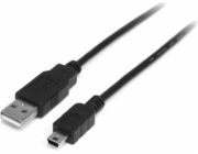 StarTech USB-A - miniUSB USB kabel 0,5 m černý (USB2HABM50CM)