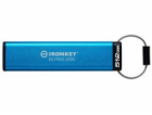 Kingston IronKey Keypad 200C/512GB/USB 3.2/USB-C/Modrá