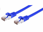 C-TECH kabel patchcord Cat6, FTP, modrý, 2m