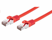 C-TECH kabel patchcord Cat6, FTP, červený, 0,25m