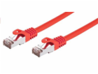 C-TECH kabel patchcord Cat6, FTP, červený, 0,5m