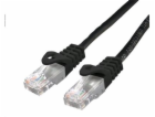 C-TECH kabel patchcord Cat6, UTP, černý, 0,25m