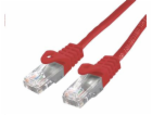 C-TECH kabel patchcord Cat6, UTP, červený, 0,25m