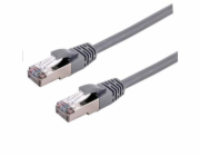 C-TECH kabel patchcord Cat7, S/FTP, šedý, 0,5m