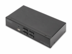 DIGITUS DS-12891 KVM Switch, 4x DP in, DP Out, 4x USB B, ...