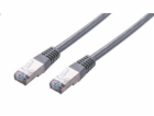 C-TECH kabel patchcord Cat5e, FTP, šedý, 0,5m