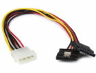 StarTech Molex - SATA x2, 0,3 m, vícebarevný (PYO2LP4LSATA)