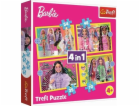 Trefl Puzzle 4v1 Zábavný svět Barbie TREFL