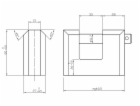 Visací zámek Wushi HBX980, 80 x 60 mm