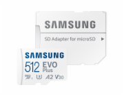 Samsung micro SDXC karta 512 GB EVO Plus + SD adaptér