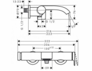 Koupelnová baterie Hansgrohe Vivenis 75420670, černá