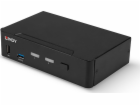 Lindy 2portový KVM přepínač, DisplayPort 1.4, USB 3.0 a z...