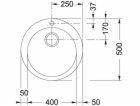 Pračka Single 114.0463.691 tectonite 50x50x14.5cm