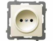 Ospel Single socket 16A ecru (GP-1G/m/27)