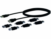 Schwaiger USB-A USB kabel – univerzální 1,5 m černý (CAUSET531)