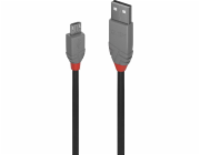 Lindy USB-A - microUSB USB kabel 0,5 m šedý (36731)