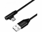 LogiLink USB-A - microUSB USB kabel 1 m černý (CU0142)