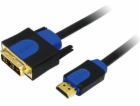 LogiLink HDMI - DVI-D kabel 1,8 m modrý (CHB3102)