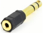 AV adaptér Gembird Jack 6,35 mm – Jack 3,5 mm černý (A-6,...