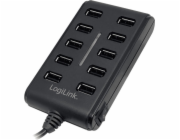 LogiLink USB HUB 10x USB-A 2.0 (UA0125)