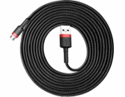 Baseus USB-A - microUSB USB kabel 3 m Černočervený (CAMKLF-H91)