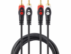 Libox RCA (Cinch) x2 - RCA (Cinch) x2 kabel 5m černý (LB0...