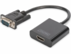 Digitus HDMI AV adaptér - D-Sub (VGA) + Jack 3,5 mm černý...