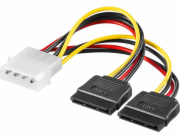 Akyga Molex - SATA x2, 0,15 m, vícebarevný (AK-CA-16)