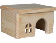 Trixie Dřevěný domeček z borovicového dřeva pro křečka 15×12×15 cm