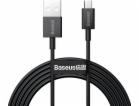 Baseus USB-A - microUSB USB kabel 2 m černý (BSU2823BLK)