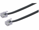 Schwaiger RJ11 6P4C telefonní kabel 6m, černý (TAL6331533)