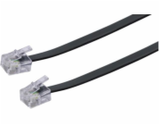 Schwaiger RJ11 6P4C telefonní kabel 6m, černý (TAL6331533)