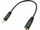 Lindy Jack 2,5 mm - Jack 3,5 mm kabel 0,2 m černý (35698)