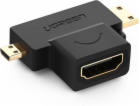 Ugreen HDMI Micro - HDMI Mini - HDMI AV adaptér černý (UG...