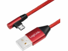 LogiLink USB-A - microUSB USB kabel 0,3 m červený (CU0149)