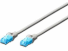 Digitus patchcord UTP, CAT.5E, šedý, 2,5 m (DK-1512-025)