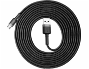 Baseus USB-A - microUSB USB kabel 3 m Černošedý (6953156296374)