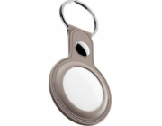 KeyBudz KeyBudz AirTag Keyring - ochranné kožené pouzdro pro AirTag 2-balení (Sandy Beige)