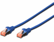 Digitus Patchcord CAT6, S-FTP, 0,25 m, modrý, 10 kusů (DK-1644-0025-B-10)