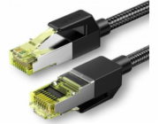 Ugreen UGREEN NW150 Pletený síťový kabel, Ethernet RJ45, Cat.7, F/FTP, 2m (černý)