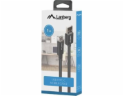 Lanberg USB-A - USB-C USB kabel 1 m černý (CA-USBO-15CU-0010-BK)