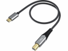 FiiO USB-C - USB-B USB kabel 0,5 m Černý