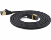 Wantec  Extra dünnesCat.7 RohCable SSTP Patch kabel - 3 m - Cat.7 RohCable - S/FTP (S- STP) - RJ- 45 - RJ- 45 - černý (7204)